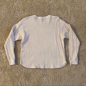 Uniqlo Women’s Waffle Knit Crew Neck Long Sleeve T-Shirt Small